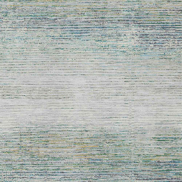 10' X 14' Linen Striped Washable Indoor Outdoor Area Rug