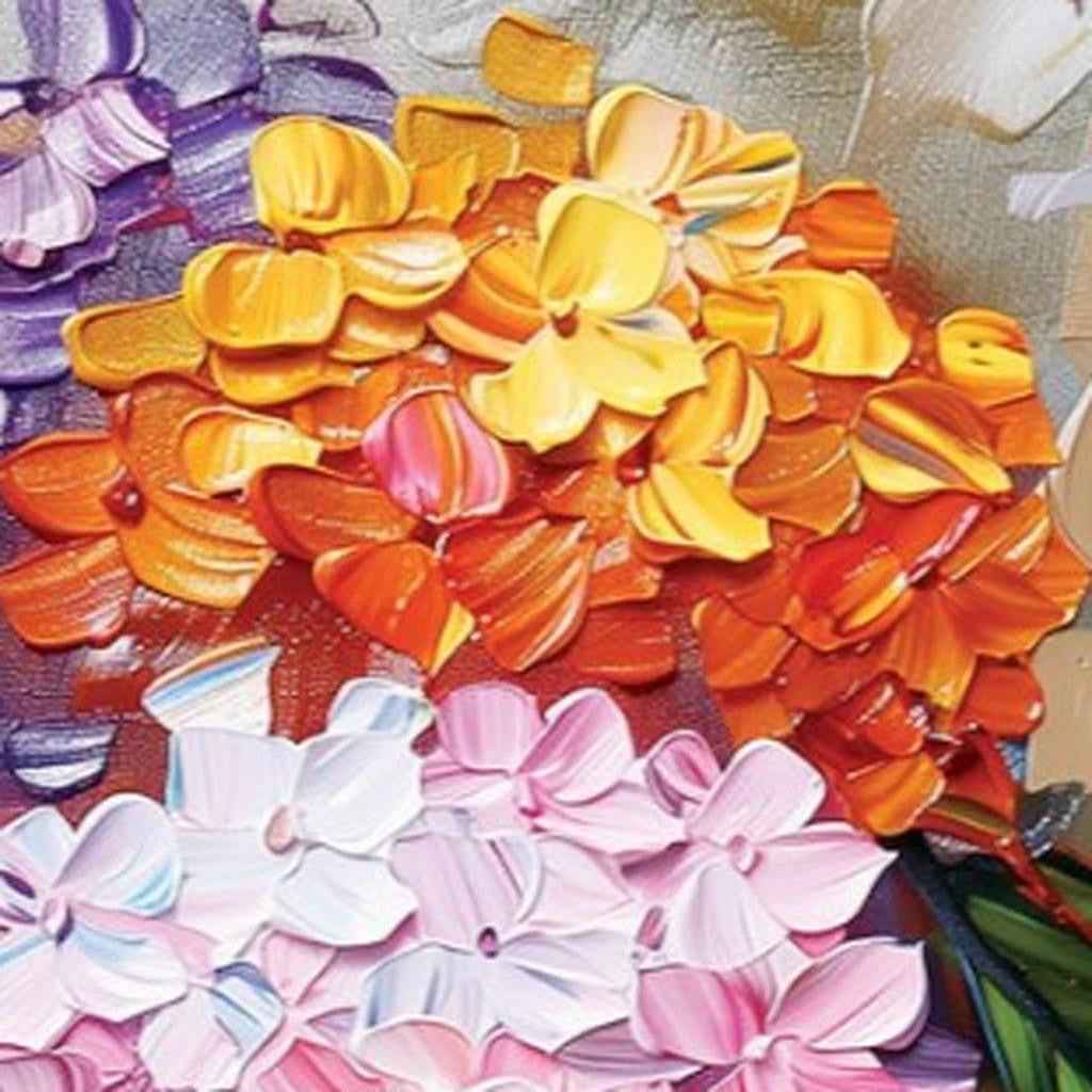 36" Blue Pink And White Solid Wood Hydrangeas Porch Sign