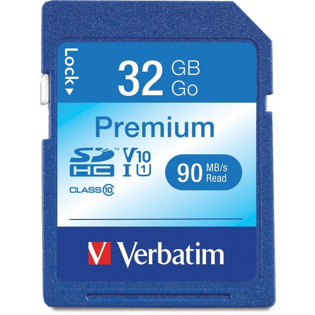Verbatim 32GB Premium SDHC Memory Card, UHS-I Class 10 - Computers & Electronics