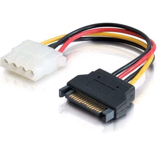 C2G 6in 15-pin Serial ATA Male to LP4 Female Power Cable Default Title