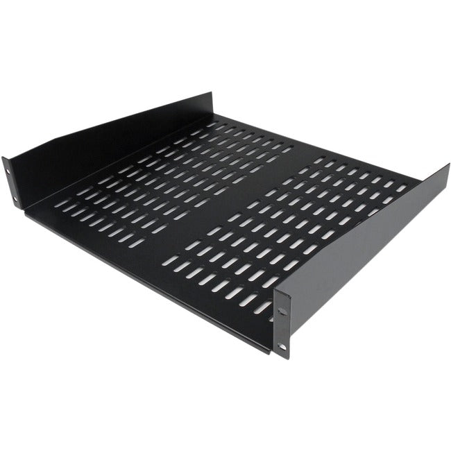 StarTech.com 2U 16in Universal Vented Rack Mount Cantilever Shelf - Fixed Server Rack Cabinet Shelf - 50lbs / 22kg -…