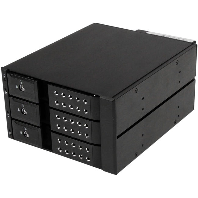 StarTech.com 3 Bay Aluminum Trayless Hot Swap Mobile Rack Backplane for 3.5in SAS II/SATA III - 6 Gbps HDD - GreatEagleInc