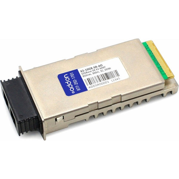AddOn Cisco X2-10GB-SR Compatible TAA Compliant 10GBase-SR X2 Transceiver (MMF, 850nm, 300m, SC, DOM) - GreatEagleInc