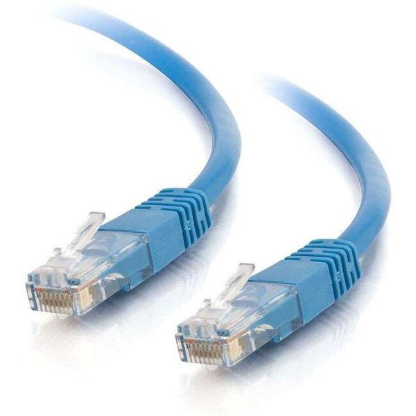 C2G-65ft Cat5e Molded Solid Unshielded (UTP) Network Patch Cable - Blue Default Title