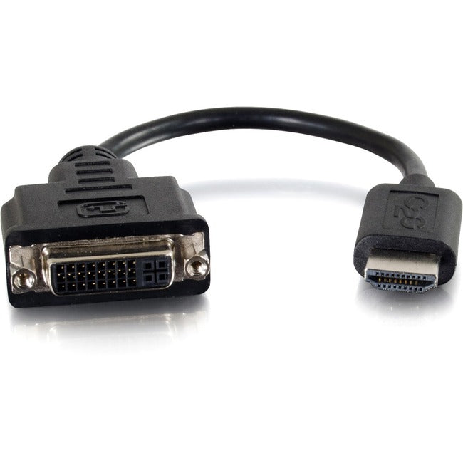 C2G 8in HDMI to DVI Adapter Converter Dongle - M/F Black - Computers & Electronics