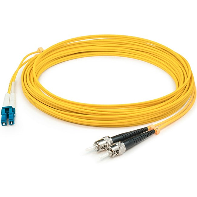 AddOn 1m LC (Male) to ST (Male) Yellow OS1 Duplex Fiber OFNR (Riser-Rated) Patch Cable Default Title