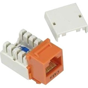 Unirise Cat6 Keystone Jack 110 Type Punch Down, Orange