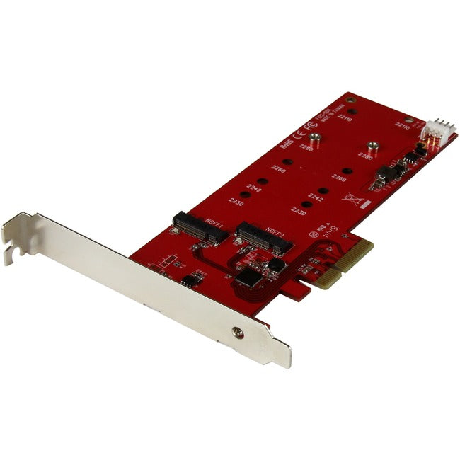 StarTech.com 2x M.2 SATA SSD Controller Card - PCIe - PCI Express M.2 SATA III Controller - NGFF Card Adapter - GreatEagleInc