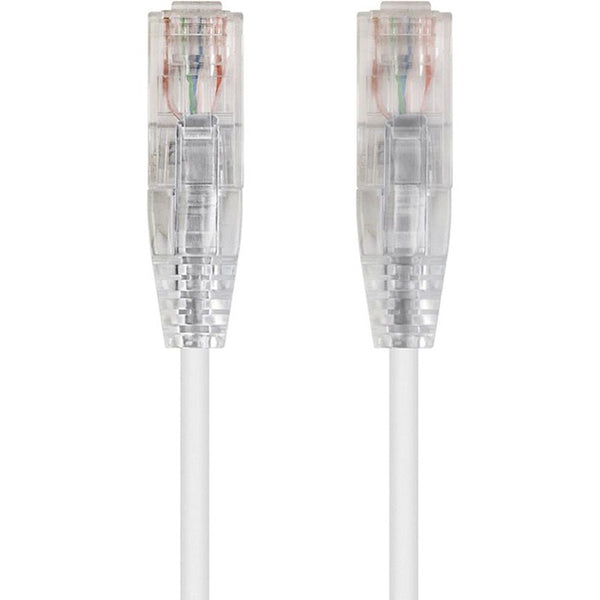 Monoprice SlimRun Cat6 28AWG UTP Ethernet Network Cable, 20ft White Default Title