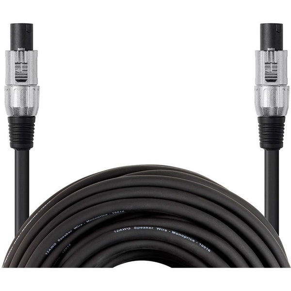 Monoprice Choice Series NL4FC Speaker Cable with Four 12 AWG Conductors, 6ft Default Title