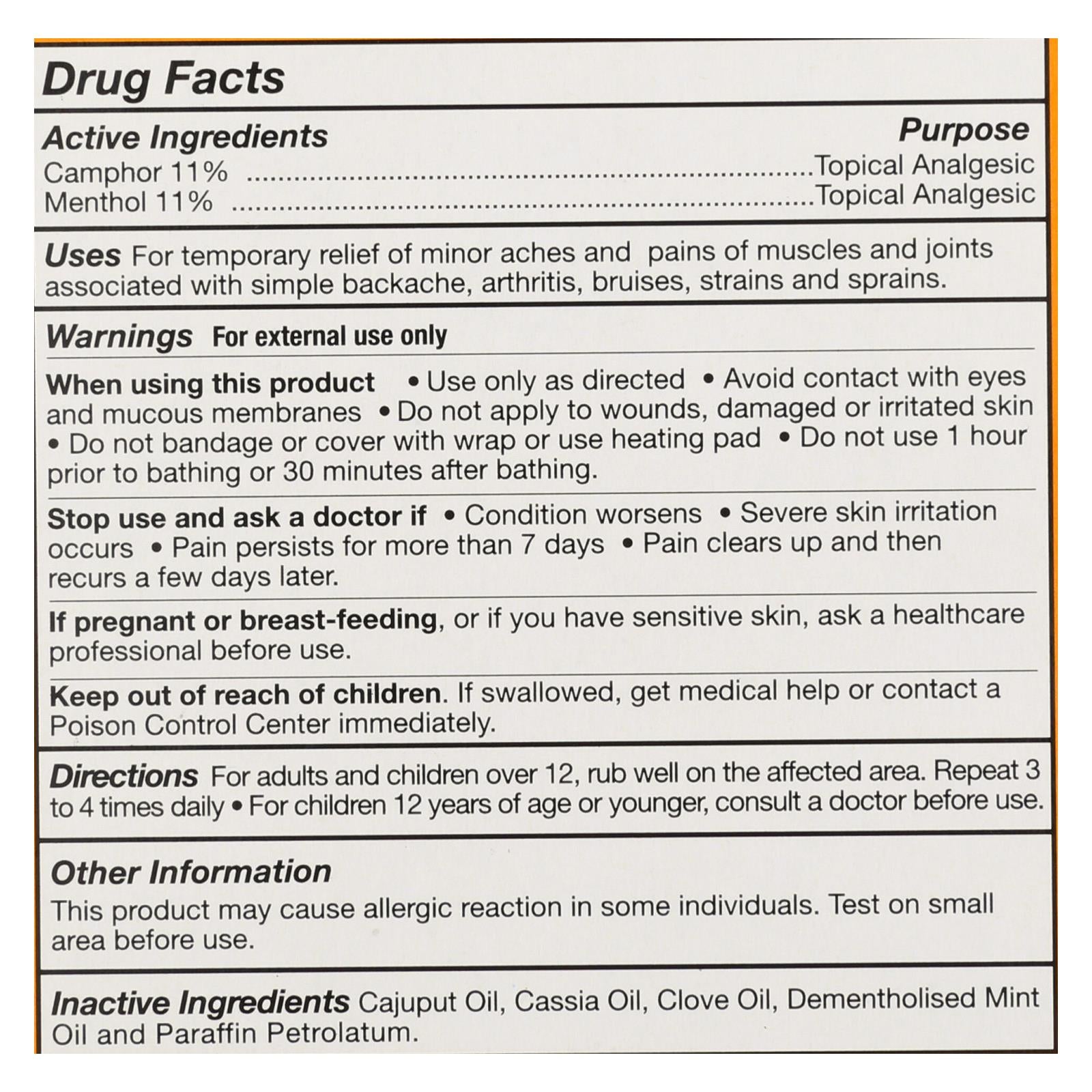 Tiger Balm Pain Relief Ointment - 0.63 Oz - Case Of 6 - GreatEagleInc