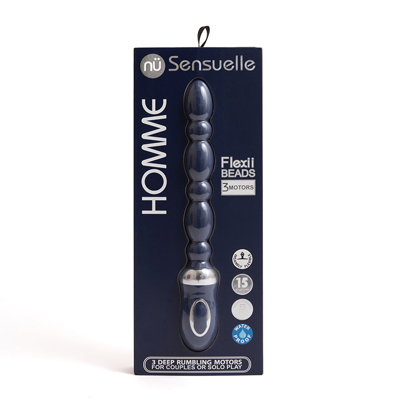 Sensuelle Homme Flexii Beads Navy Blue - GreatEagleInc