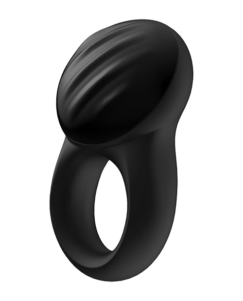 Satisfyer Signet Ring W/bluetooth App - Blue - GreatEagleInc