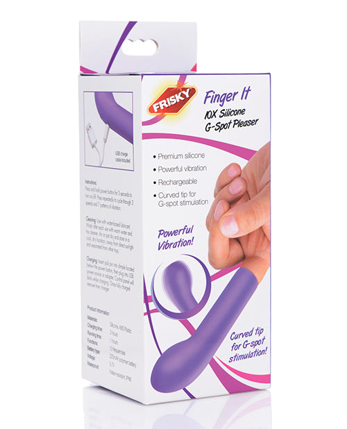 Frisky It 10x Silicone G-spot Pleaser - Purple