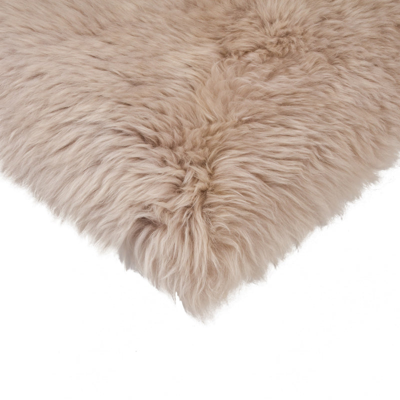 17" X 17" Taupe New Zealand Sheepskin Dining Chair Pad - Kitchen & Dining