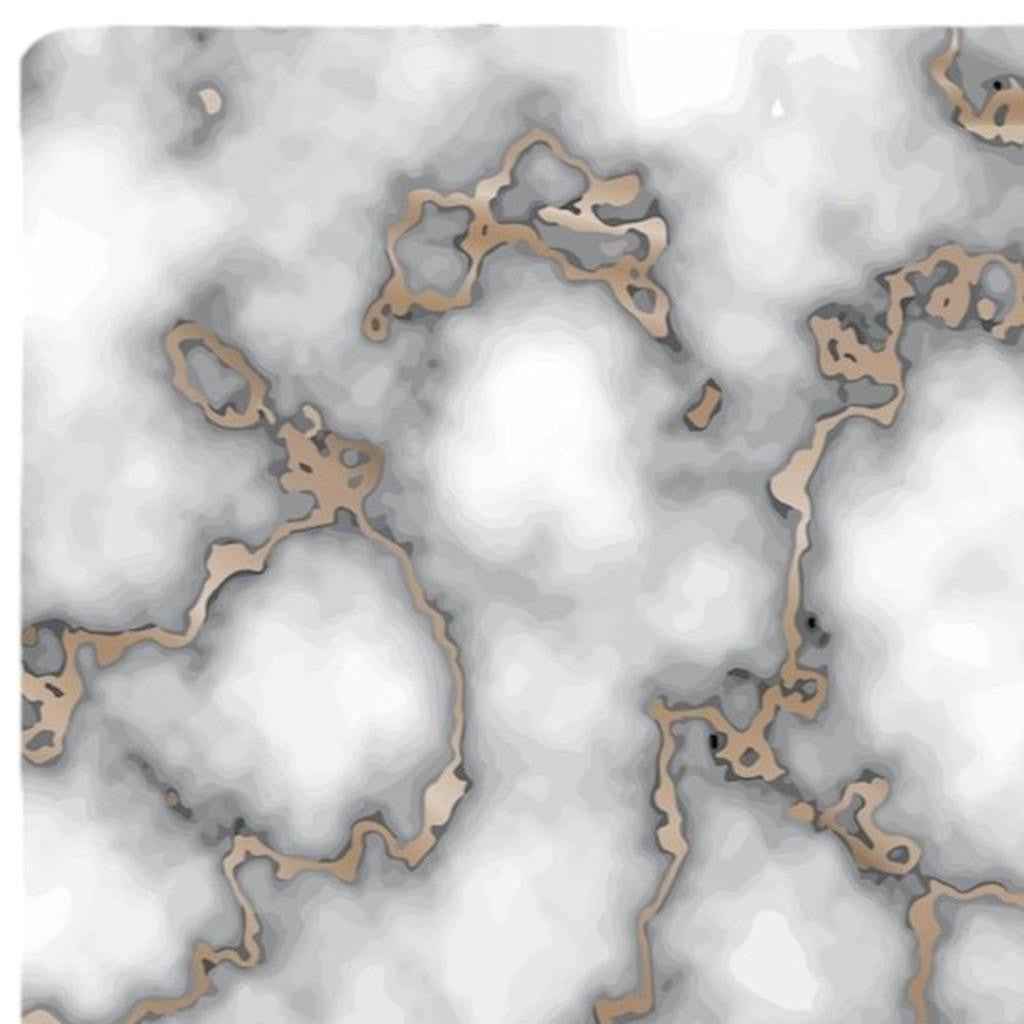 12" X 18" Gray And Gold Abstract Agglomerated cork Placemats