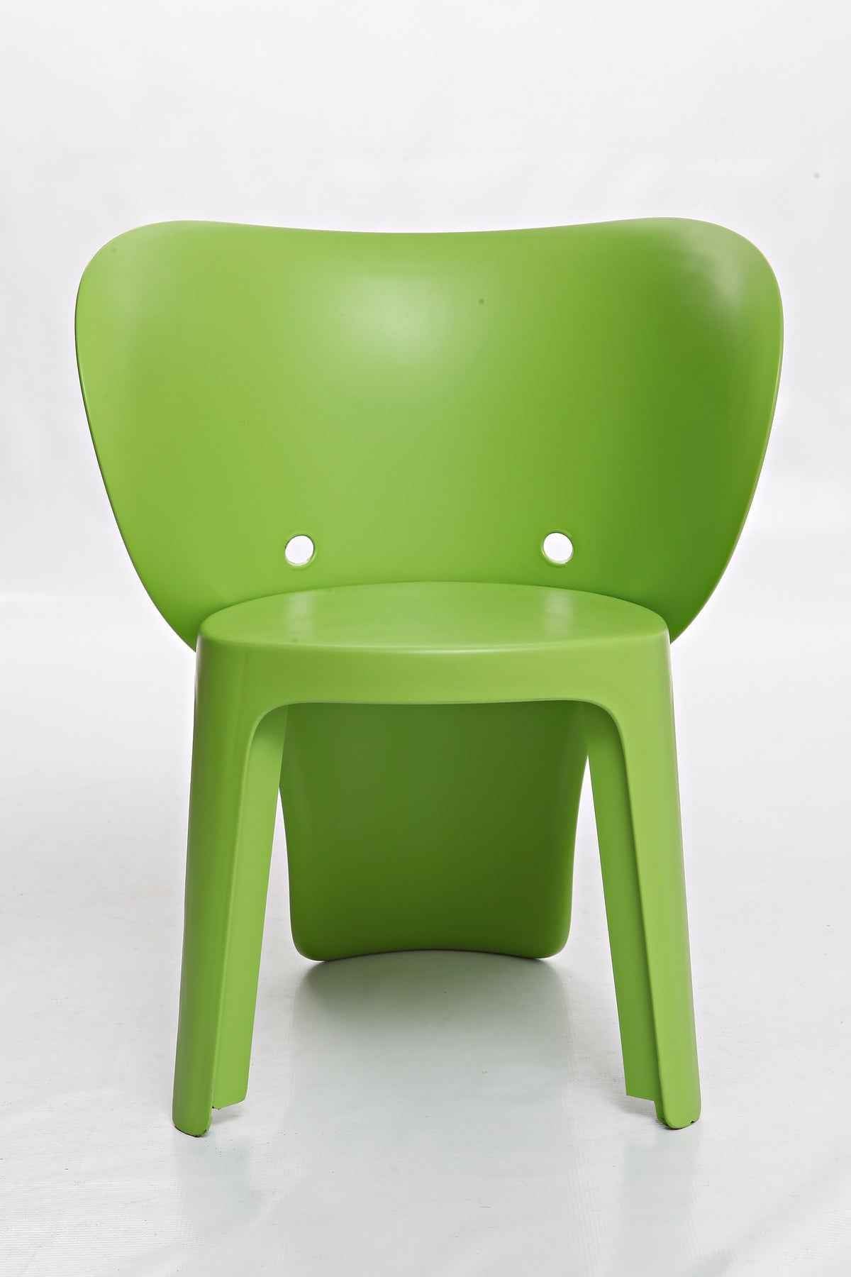 Set Of Four Green Heavy Duty Plastic Juvenile Chairs