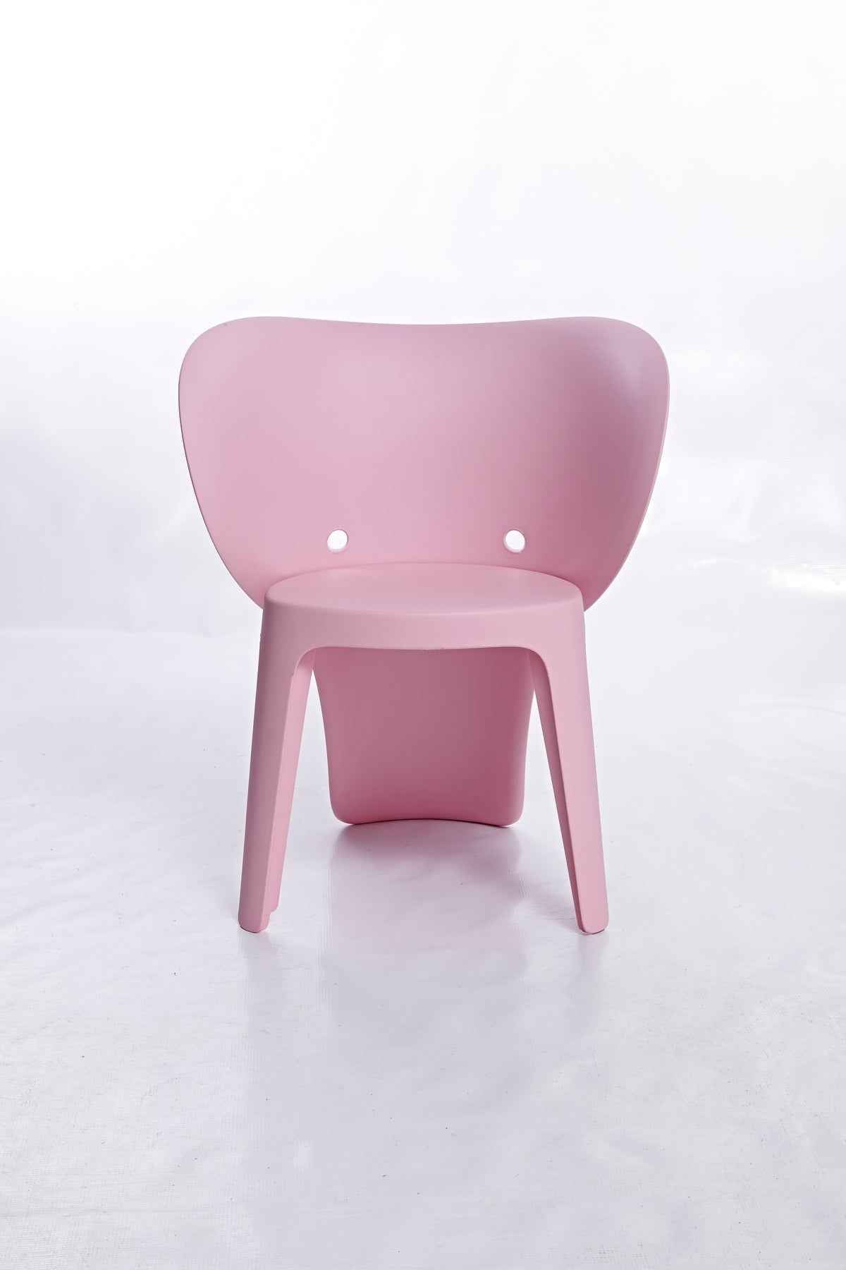 Set Of Four Pink Heavy Duty Plastic Juvenile Chairs