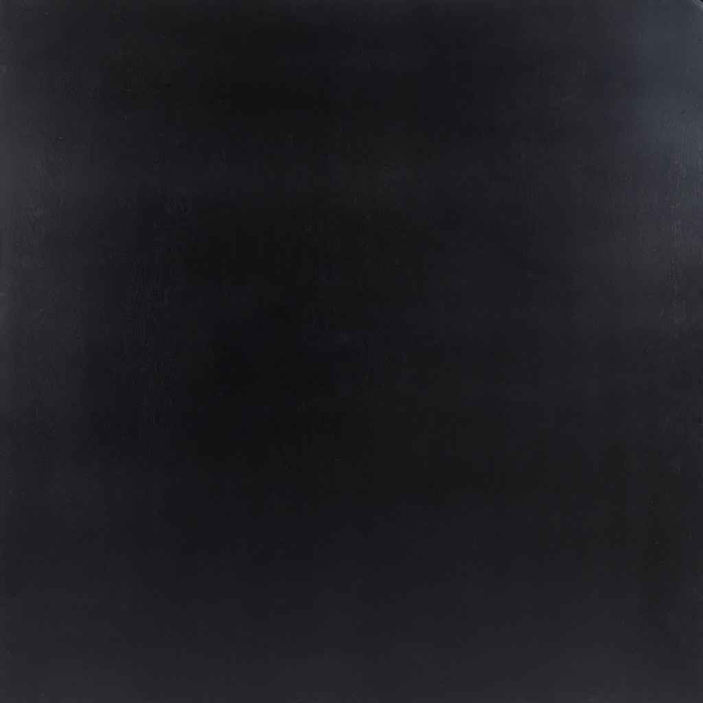 42" Black and Gold Solid Wood and Steel Square Coffee Table