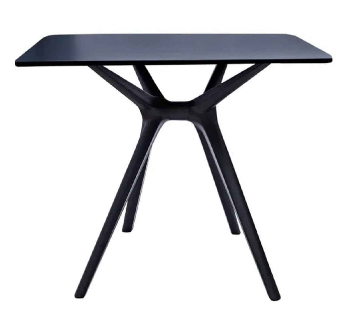 27" Black Heavy Duty Plastic Square End Table