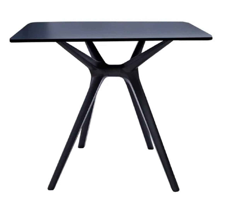 27" Black Heavy Duty Plastic Square End Table