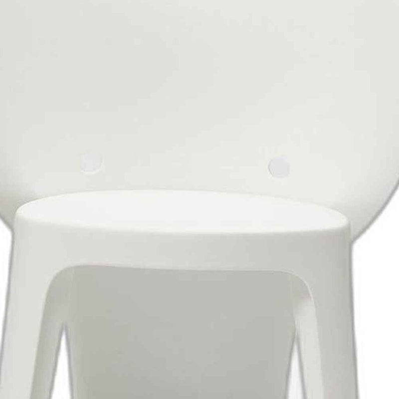 Set Of Four White Heavy Duty Plastic Juvenile Chairs