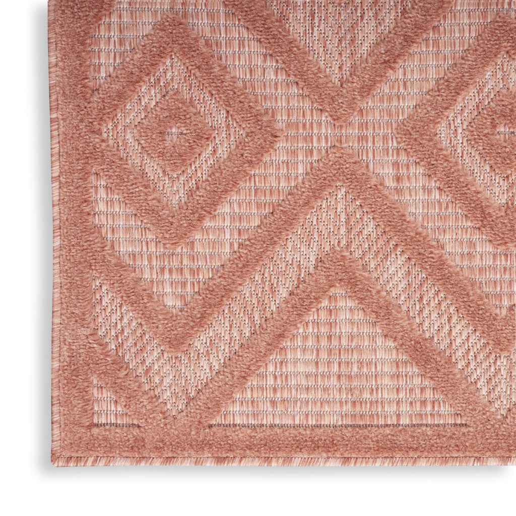 8' X 10' Orange Indoor Outdoor Area Rug