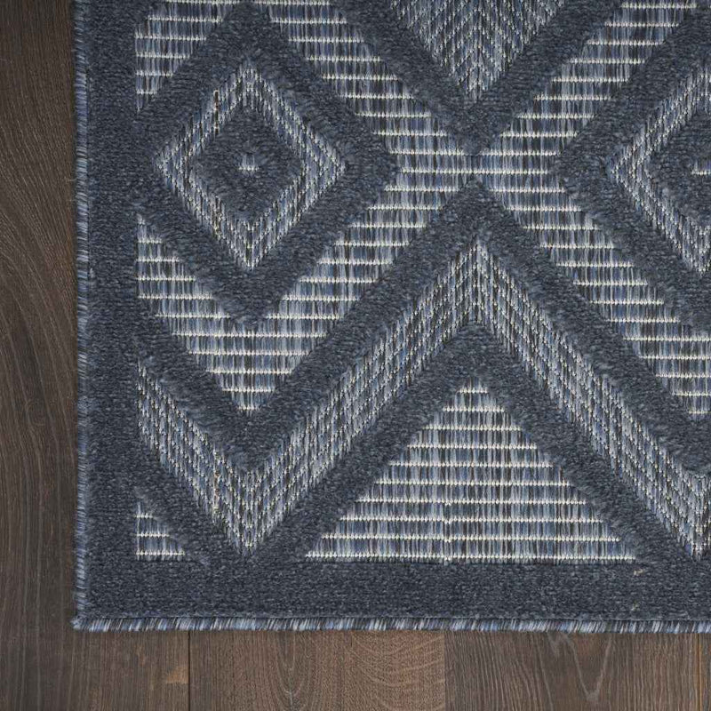 8' X 10' Navy Blue Indoor Outdoor Area Rug