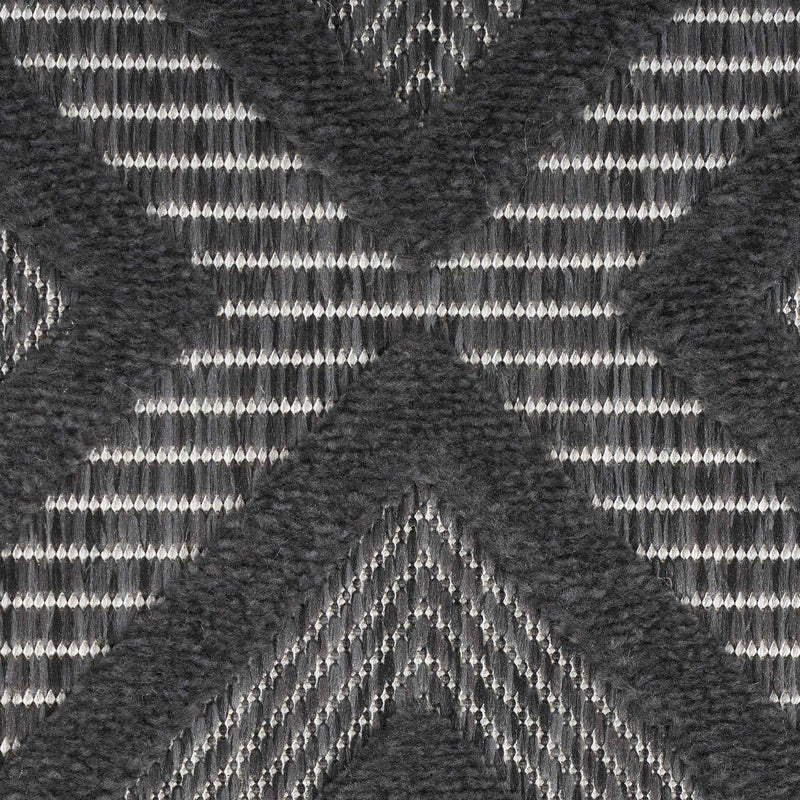 8' X 10' Black Indoor Outdoor Area Rug