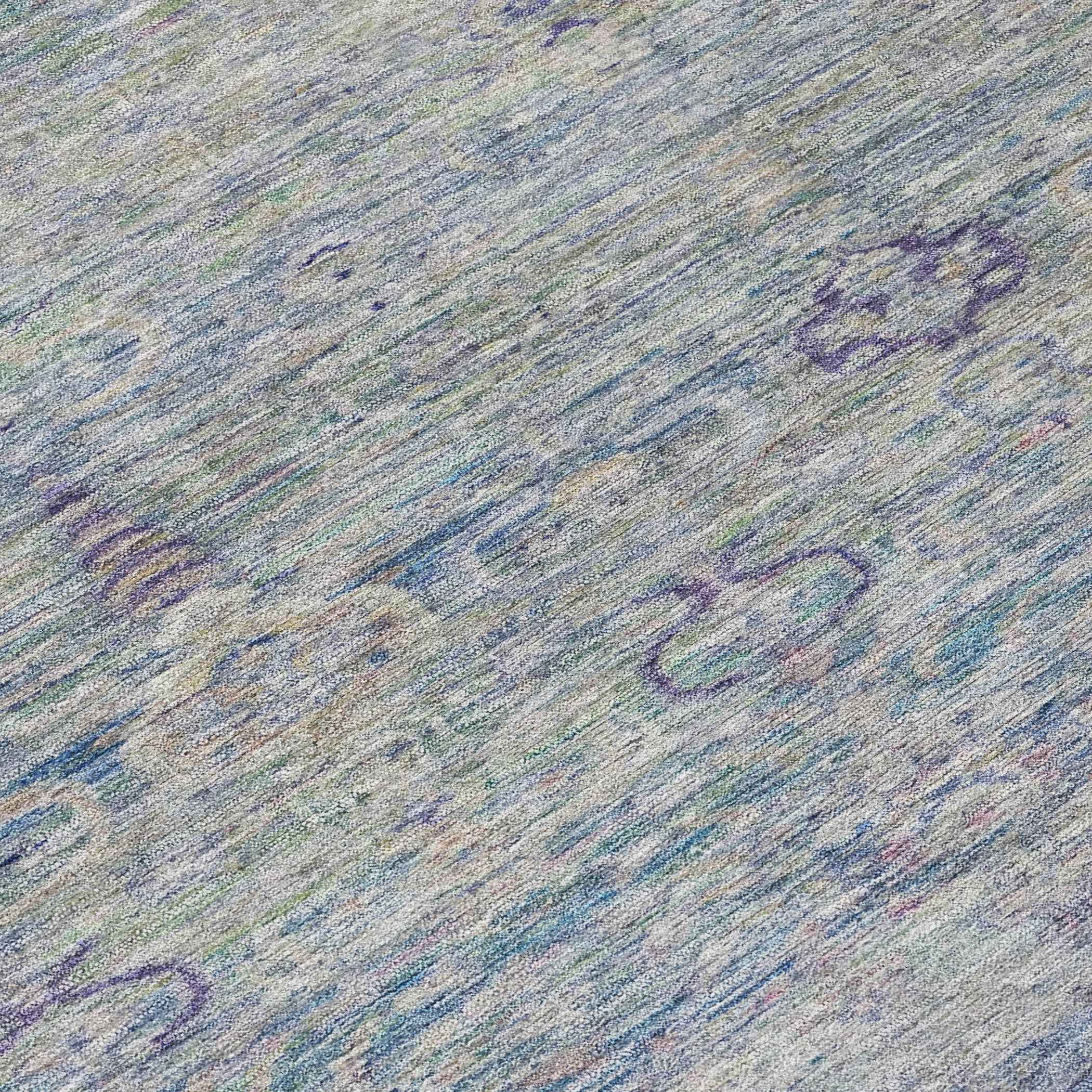 3' X 5' Plum And Silver Oriental Washable Indoor Outdoor Area Rug