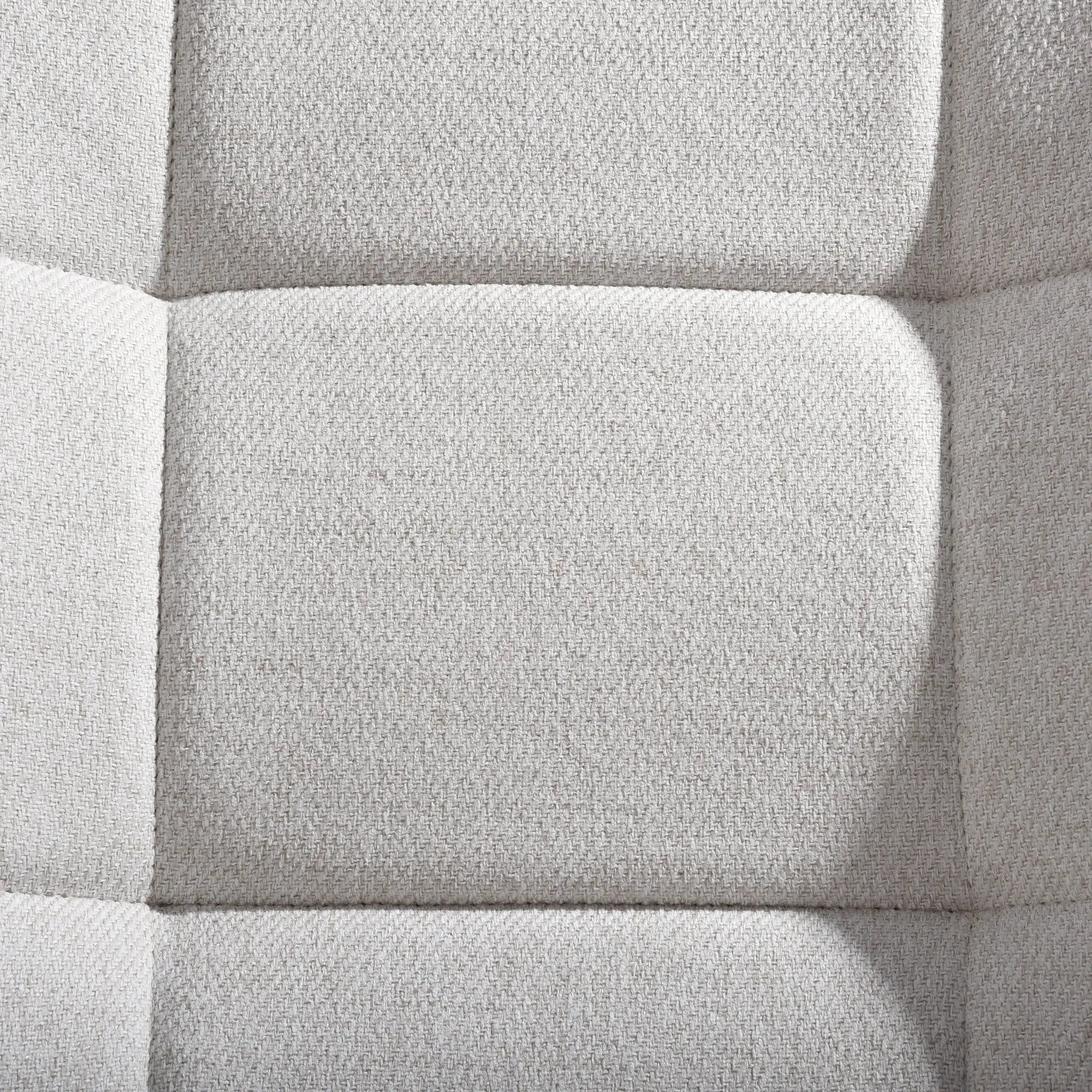 23" Beige and Natural Tufted Chenille and Solid Wood Wingback Chair Homeroots Living Room