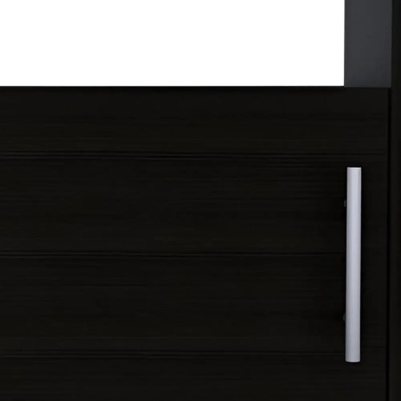 23" Black Wood Nightstand Homeroots Bed & Bath