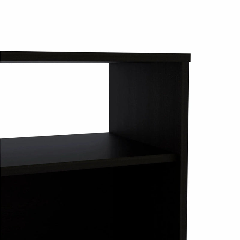 23" Black Wood Nightstand Homeroots Bed & Bath
