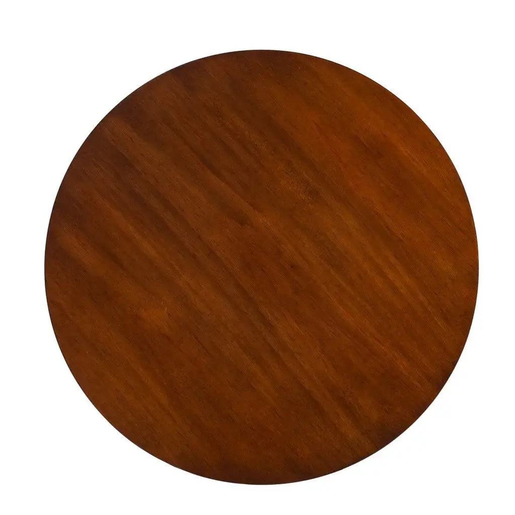 23" Brown Solid Wood End Table Homeroots Living Room
