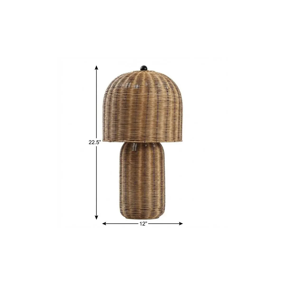 23" Clear Round Table Lamp With Globe Shade Homeroots Lighting