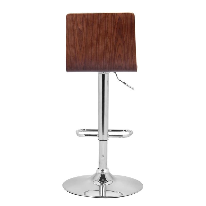 23" Cream And Silver Iron Swivel Low Back Adjustable Height Bar Chair - GreatEagleInc