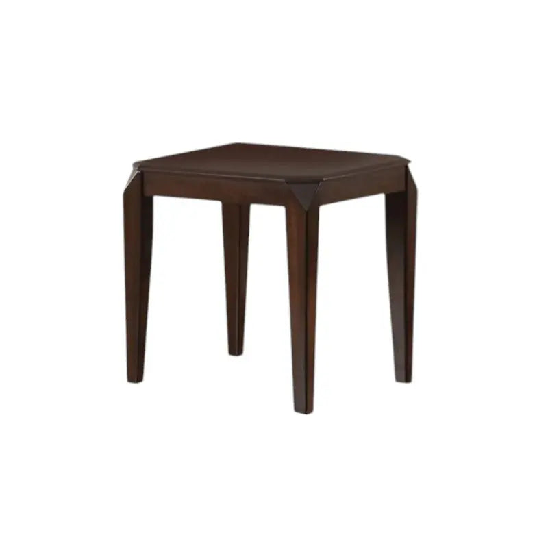 23" Dark Brown Solid Wood End Table Homeroots Living Room
