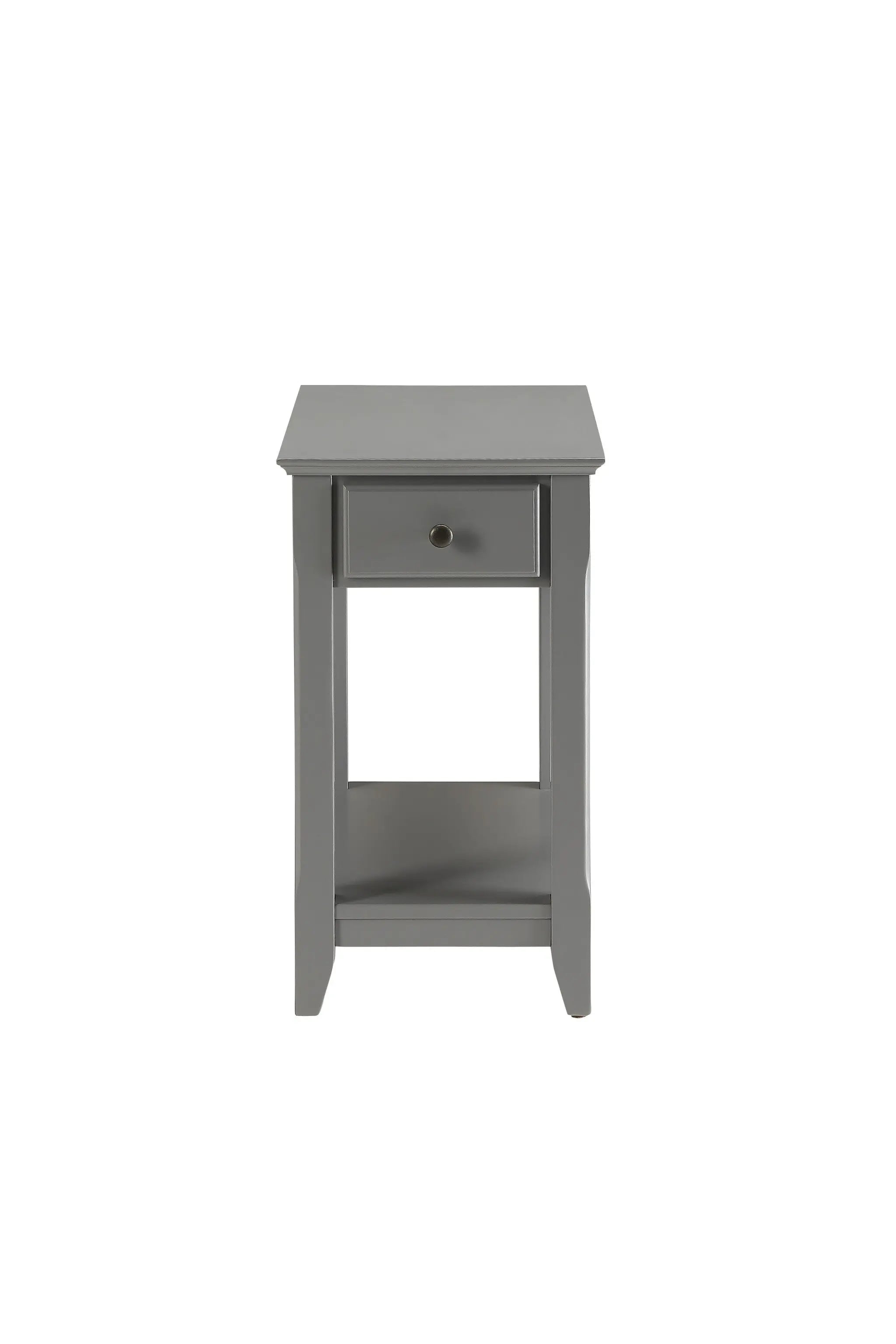 23" Gray Solid and Manufactured Wood End Table Homeroots Living Room