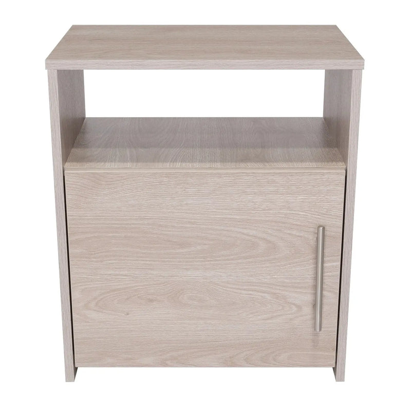 23" Gray Wood Nightstand Homeroots Bed & Bath