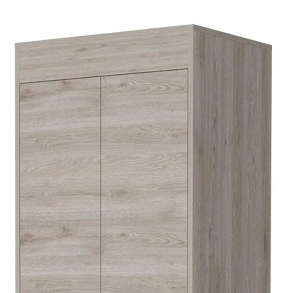 23" Light Gray Wood Accent Cabinet With Two Doors And Two Drawers Homeroots Kitchen & Dining