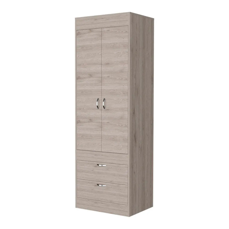 23" Light Gray Wood Accent Cabinet With Two Doors And Two Drawers Homeroots Kitchen & Dining