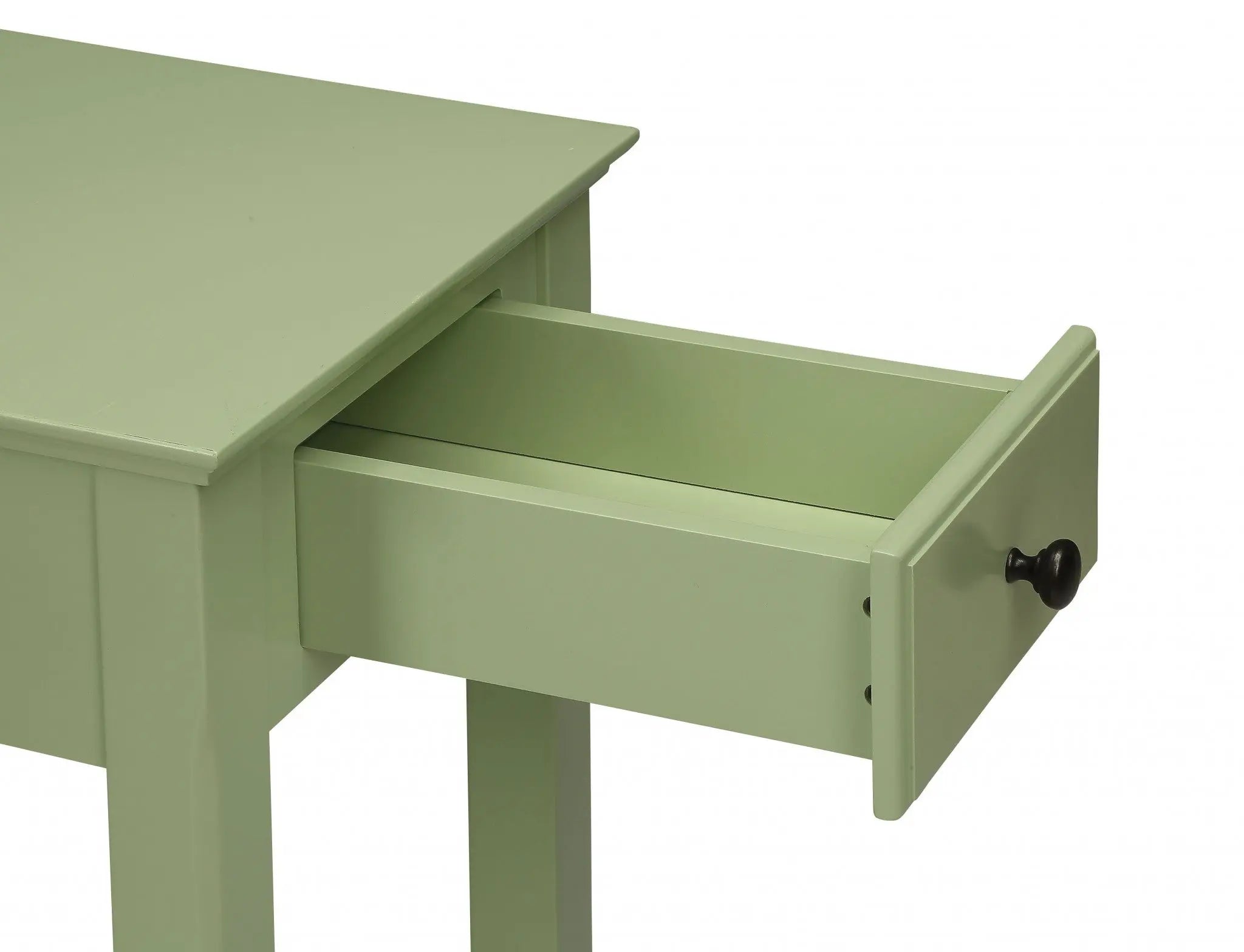 23" Pale Green Single Drawer End Table Homeroots Living Room