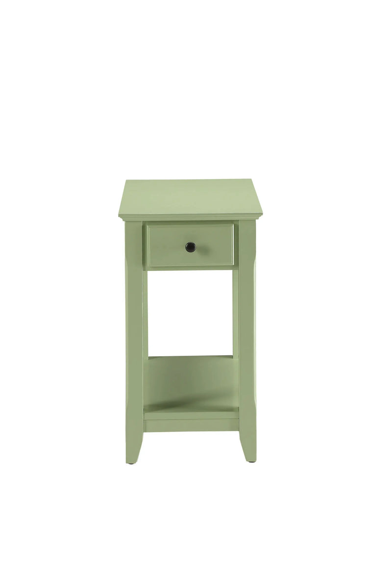 23" Pale Green Single Drawer End Table Homeroots Living Room