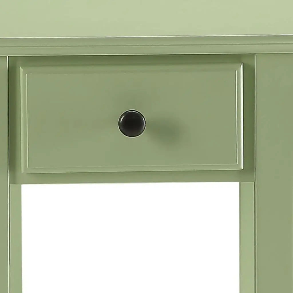 23" Pale Green Single Drawer End Table Homeroots Living Room