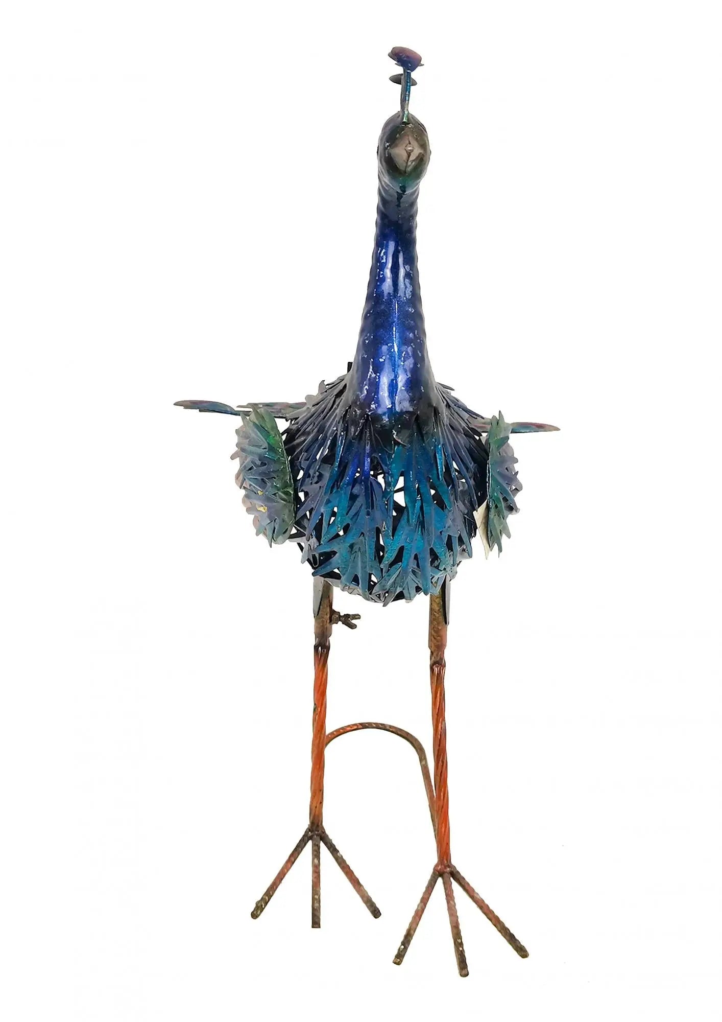23" Purple And Blue Metal LED lights Birds Garden Accents Accessories Homeroots Outdoor