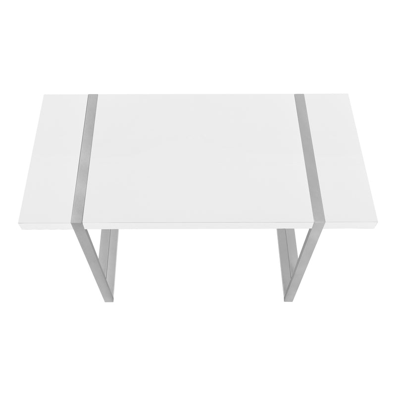 49" White and Gray Computer Desk - Office