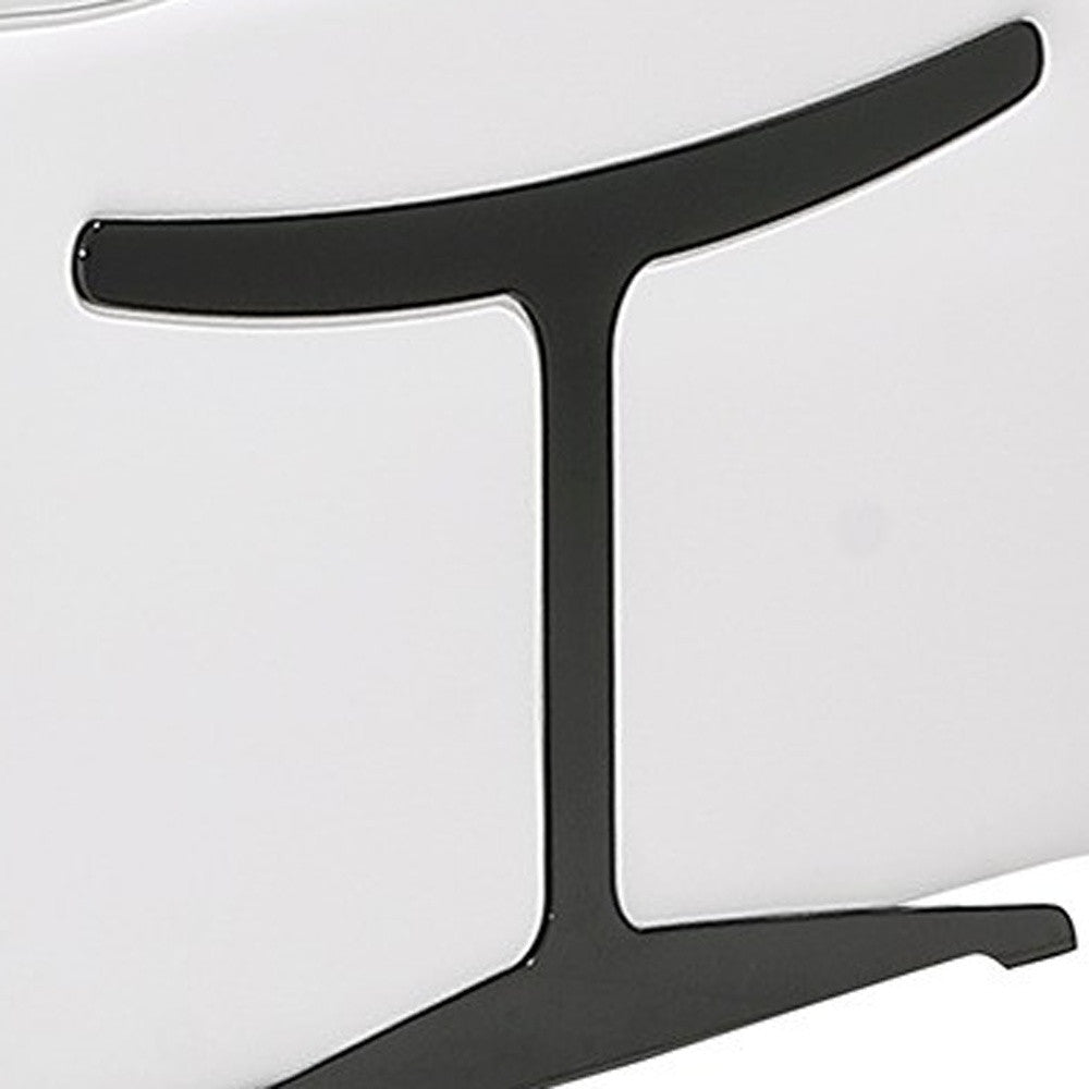 White Italian Leather Modular L Shaped Eight Piece Corner Sectional With Console