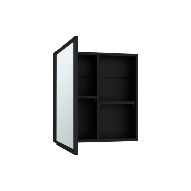 20" Black Wood Floating Bathroom Vanity - Office