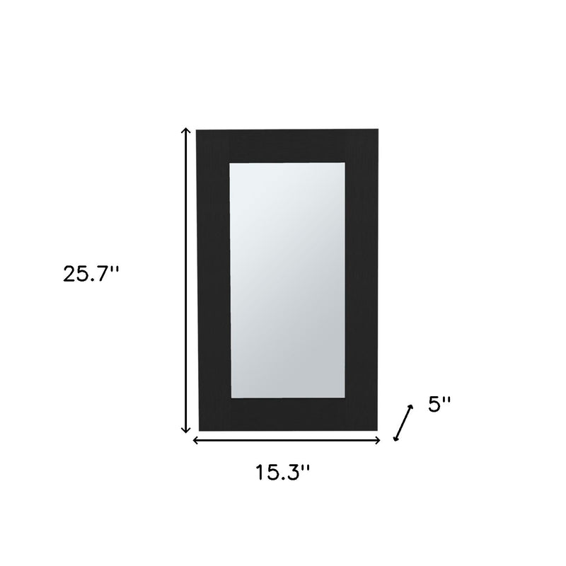 15" Black Wood Floating Bathroom Vanity - Office