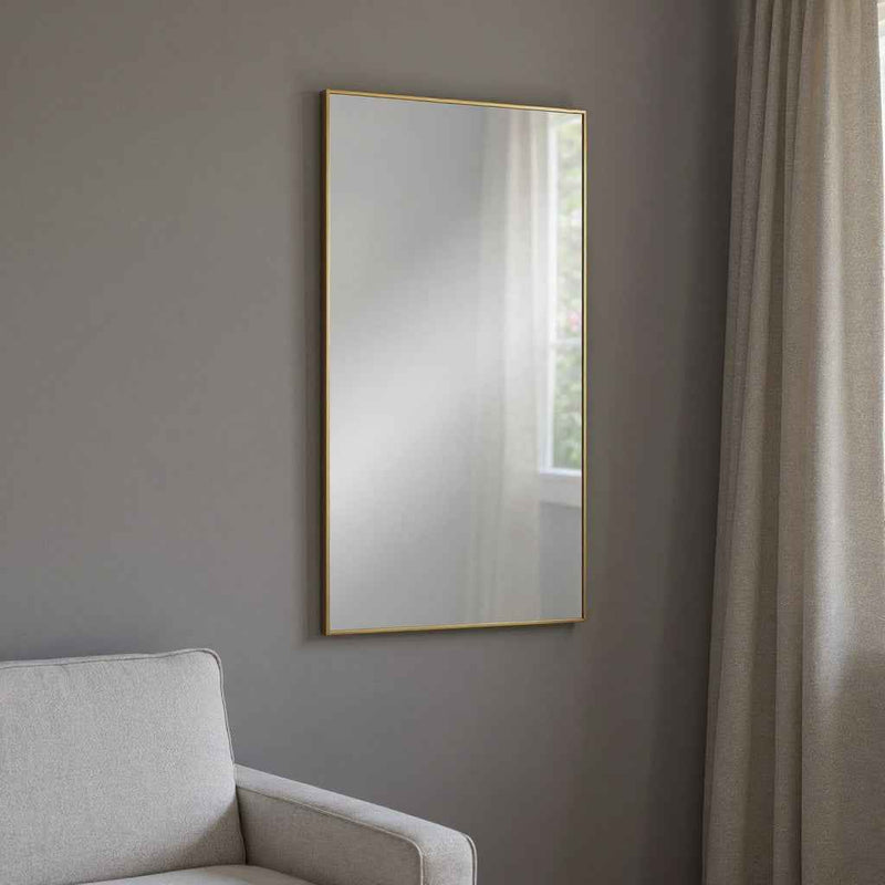 47" Gold Metal Accent Mirror
